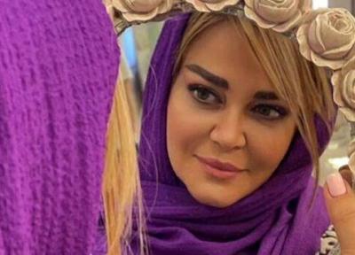 عکس خانم بازیگر معروف در کنار همسرش